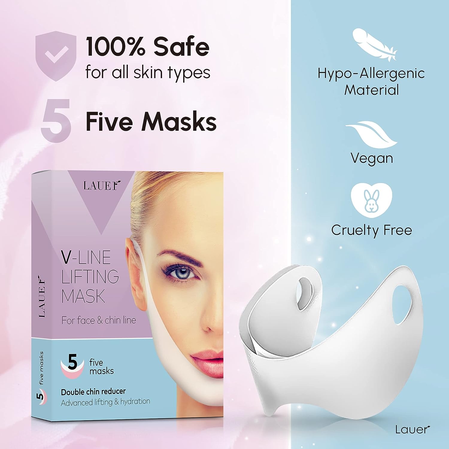 🔥 V-Line Lifting Mask | Double Chin Reducer For Men's & Women ❤️ | 😍 Flat 55%OFF 🤩