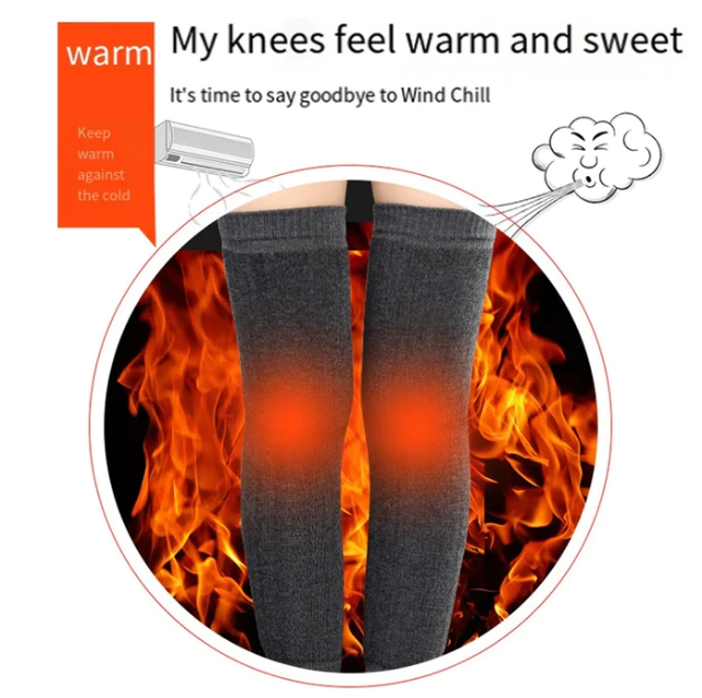 🔥 2-pcs Cashmere Leg Warmer, Wool Warm Thickened And Fleece For Men's & Women ❤️ | 😍 Flat 45%OFF 🤩